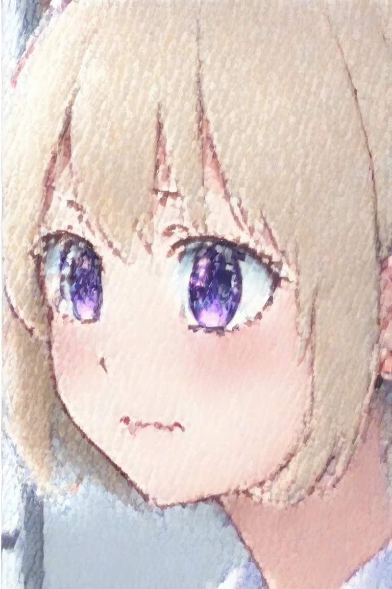 score_9, score_8_up, score_7_up, source_anime, rating_safe, , (realistic:0.6), , depth of field, 1girl, solo, sachi_umino, blonde hair, purple eyes, short hair, bangs, hair between eyes, close-up, apartment, indoors, dark, standing on one leg, wavy mouth, , naked, pussy, arms behind head, armpits, sweaty armpits