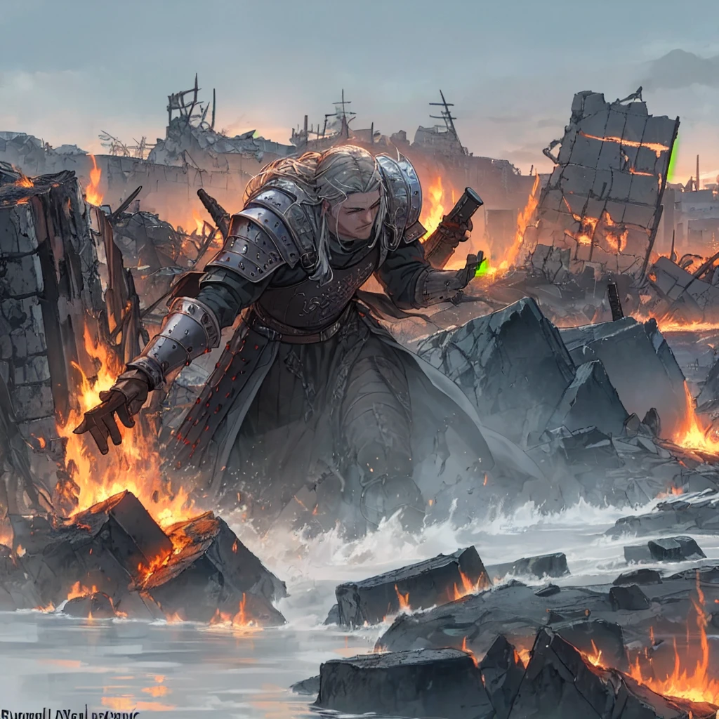 ((detailed viking fighting )), wearing runes armor, ragnark, destroyed city after nuclear blast flodded with ((black water:1.2)), post apocalyptic, warzone, fire , smoke
BREAK
(masterpiece, best quality, ultra realistic, 4k, 2k, (intricate, high detail:1.2), film photography, soft focus,
RAW photo, photorealistic, analog style, subsurface scattering, photorealism, absurd res)