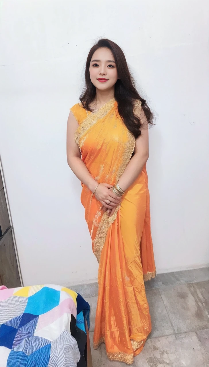(8k, RAW Photos, highest quality、masterpiece:1.2), (Realistic、Realistic:1.37), Very detailed, High resolution, 1 girl, Laughter, View your viewers, dress, Beautifully detailed face、(Holding a bouquet:1.3),Beautiful and detailed skin、Skin Texture、Floating Hair、Professional Lighting,