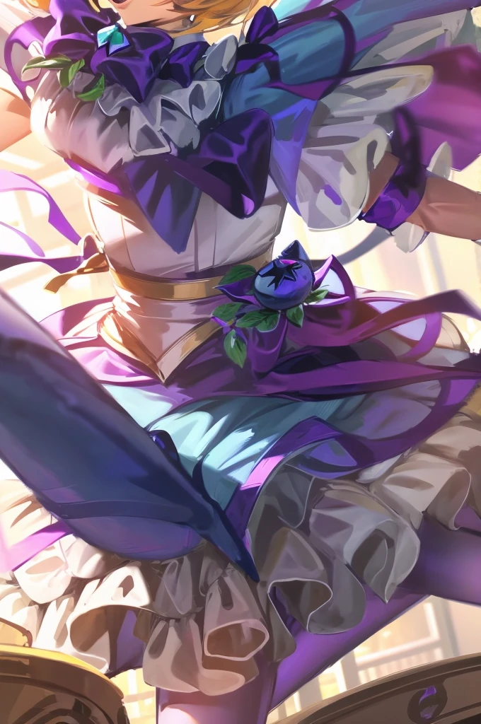 A woman in a skirt dances on a checkered floor., fairies' Moonlight Dance, astral fairy, Fairy dance, Inspired by Leng Mei, dark Elf, Ethereal wings, Spread your wings, Whole body xianxia, Dark Demon Dancer, Lunar themed clothing, Outfits with blue accents, Beautiful fairy, pole dancing