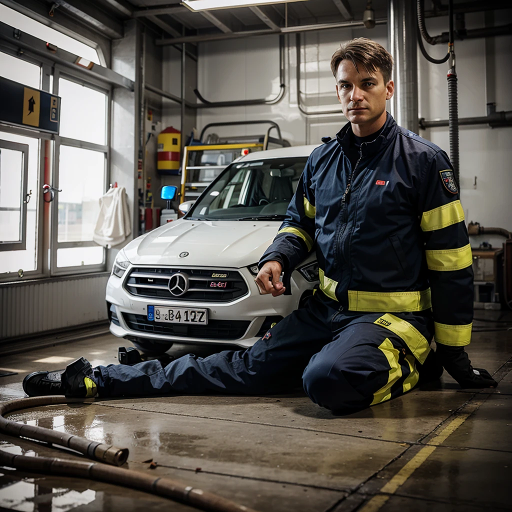 German Firefighter TLF