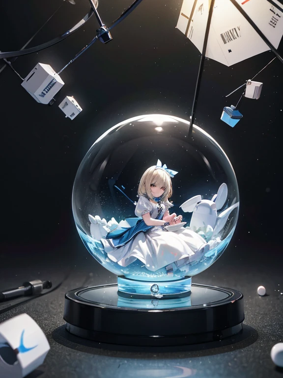 8k, (ray tracing:1.5), Alice in Wonderland