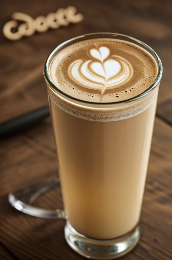 A glass of coffee with handwritten text that says " Not even the worst storm could hide the shine in your eyes"