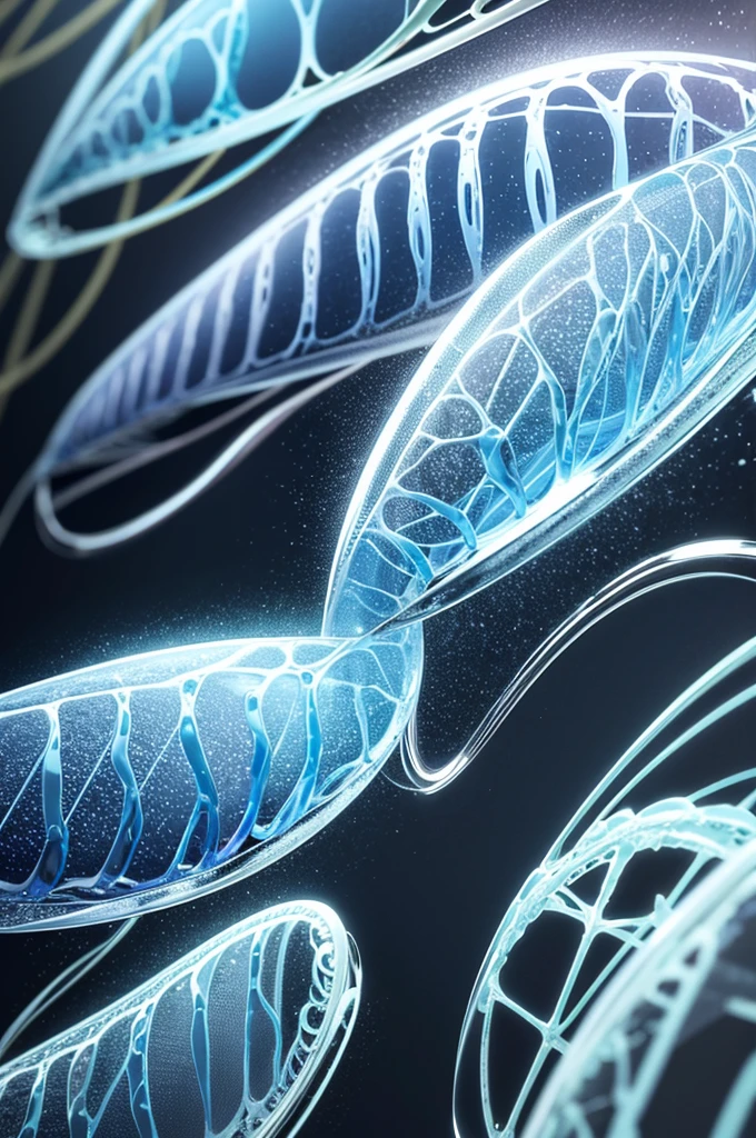 Create an image that illustrates how DNA stores all of the cell&#39;s genetic information. The image must show a cell with its nucleus visible. Inside the core, represent the double helix of DNA with its two intertwined nucleotide chains. Mostre as bases nitrogenadas (adenina, timina, citosina e guanina) linked by hydrogen bonds. Utilize cores distintas para cada base (adenina - roxo vibrante (#7E57C2), timina - azul, citosina - verde, guanina - amarelo), cinza claro (#D3D3D3) for the propeller skeleton, e um fundo escuro (#2D2D2D) para contraste. Include labels that explain that the DNA in the nucleus stores all of the genetic information needed for the cell to develop and function. Add graphics, as a diagram that highlights the genetic information being transcribed from DNA to RNA, and small proteins being synthesized, to show gene expression. Use soft lighting and realistic shadows for depth and dimension.