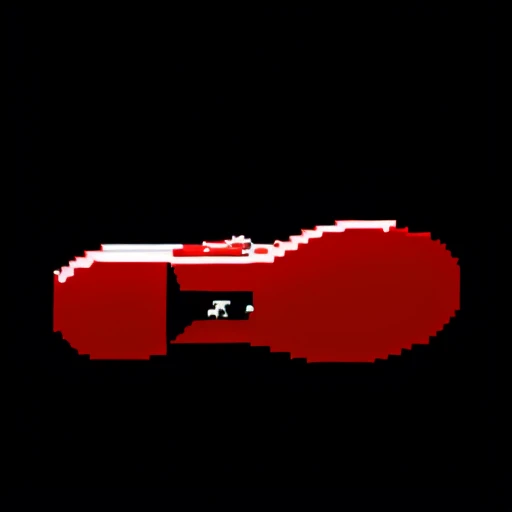 red,shoe,Simple background, pure black background, masterpiece,best,quality,pixel,pixel art,xiansu,xiang su,pixelart, masterpiece,best,quality