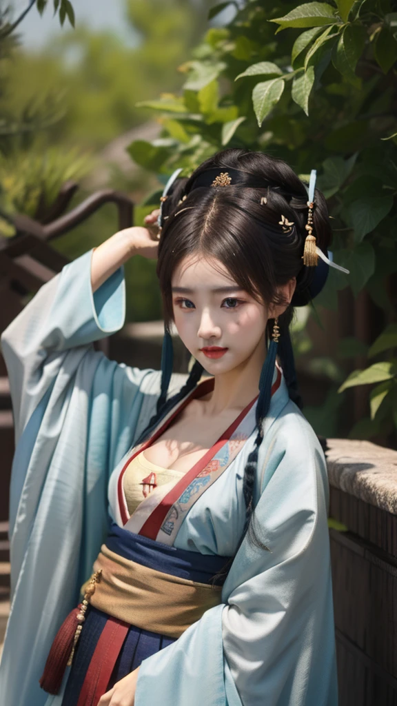 best quality, master piece
1girl,  small_breast, upper body,hanfu