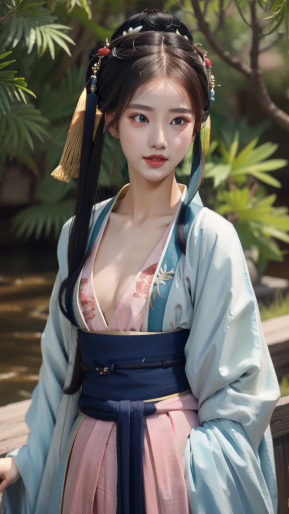best quality, master piece
1girl, small_breast, upper body,hanfu