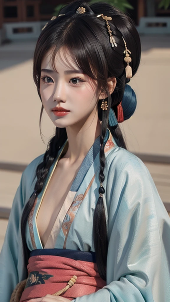 best quality, master piece
1girl,  small_breast, upper body,hanfu