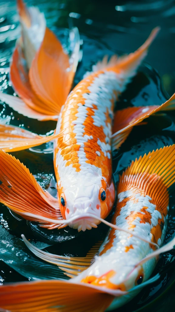 Official Art，Unity 8k wallpaper，Extremely detailed，Beauty and aesthetics，masterpiece，Best quality，The content is very detailed，Bright colors，romanticism，Summer Dream，HD，Details，Best quality，Fantasy，dreamlike，colorful，Photography，Dynamic，vivid，energetic，Rich in layers，Koi