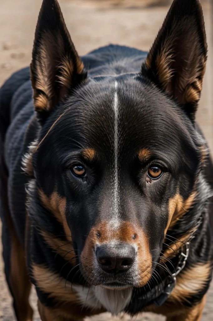 Perro con senos de mujer en los ojos