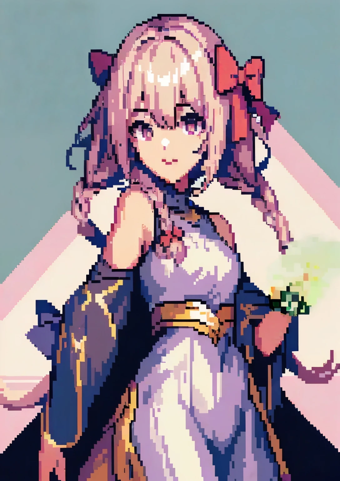 best quality, work, 1 girl, pixel art