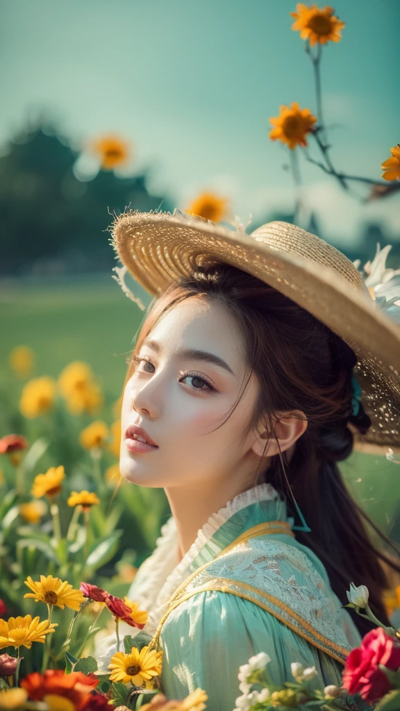 Official Art，Unity 8k wallpaper，Extremely detailed，Beauty and aesthetics，masterpiece，Best quality，The content is very detailed，Bright colors，romanticism，Summer Dream，HD，Details，Best quality，Fantasy，dreamlike，colorful，Photography，Dynamic，vivid，energetic，Rich in layers，van gogh