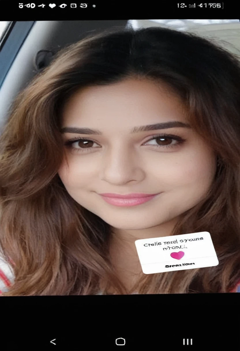 a close up of a woman with a card in her hand, leaked image, leaked photo, with cute - fine - face, facebook post, faridah malik, selfie of a young woman, with accurate face, snapchat photo, profile pic, selfie photo, without makeup, actress, non blurry, with round cheeks, cute photo, instagram post, serena malyon, 