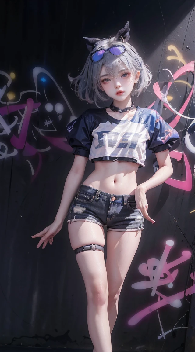 Kamisato Ayaka|Genshin Impact, masterpiece, best quality, 1 girl,25 years old, proportional body, Long legs, beautiful, proportional., Crop Top, Long jeans, Medium breasts, ,only, Crop Top, collar, (Graffiti:1.5), Splash with purple lightning pattern., Put your hands behind your back, Against the wall, View viewers From the front., Thigh straps, Head tilt, boring,(National Technology Development Agency.:1.2), (10, best quality, masterpiece: 1.4), beautiful red hair, Ultra-high resolution, (lifelike, lifelike的肖像: 1.48), (View through Crop Top.), Famous Japanese actors, beautiful clear eyes, Head tilt, Cowboy shooting, From the front, looking at the audience, poker face, beautiful lake, Zeiss 150mm f/2.0/ 2.8 Hasselblad,  whole body, foot, Ultra wide angle,Sexy girl in &References;unreal graphics&References;, text on OK and tight denim skirt posing for photo, whole body, Paired with a short T-shirt, OK, , Slim, Smaller bust, slim girl model, Sweaty body, wet, 24-year-old female model, long hair, Sleeping in bed,Cross your legs，Cute facial expression，whole body, Paired with a short T-shirt, OK, Slim body, The bust is larger, Slim girl model, -yeld fee model，whole body照