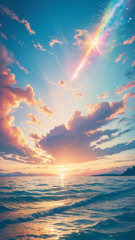 Official Art，8k wallpaper，colorful，Energetic，Details，Photography，Details，real，Summer Dream，Crystal clear water droplets，Dreamy lighting effects