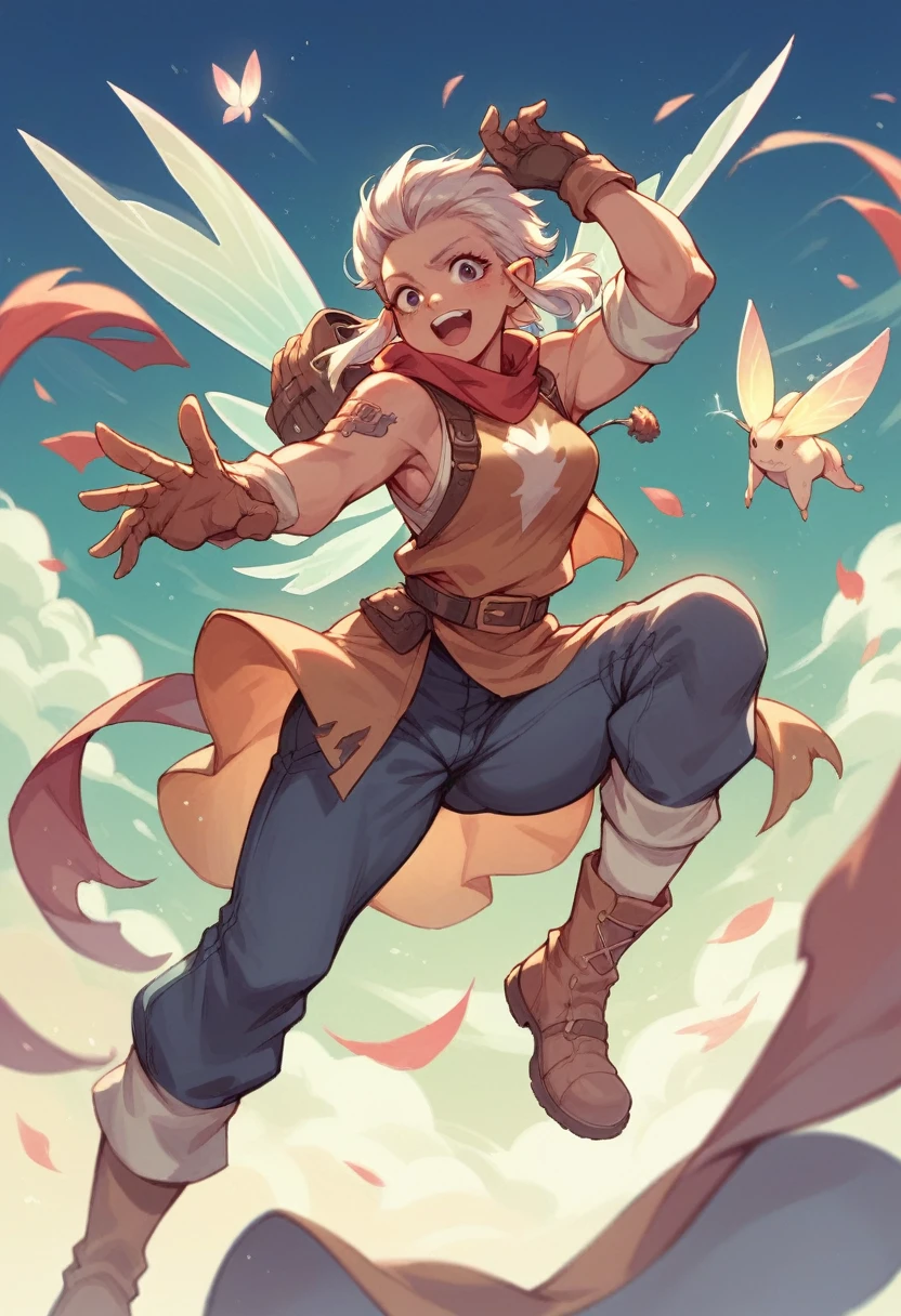 hunter from a fairy tale at dawn