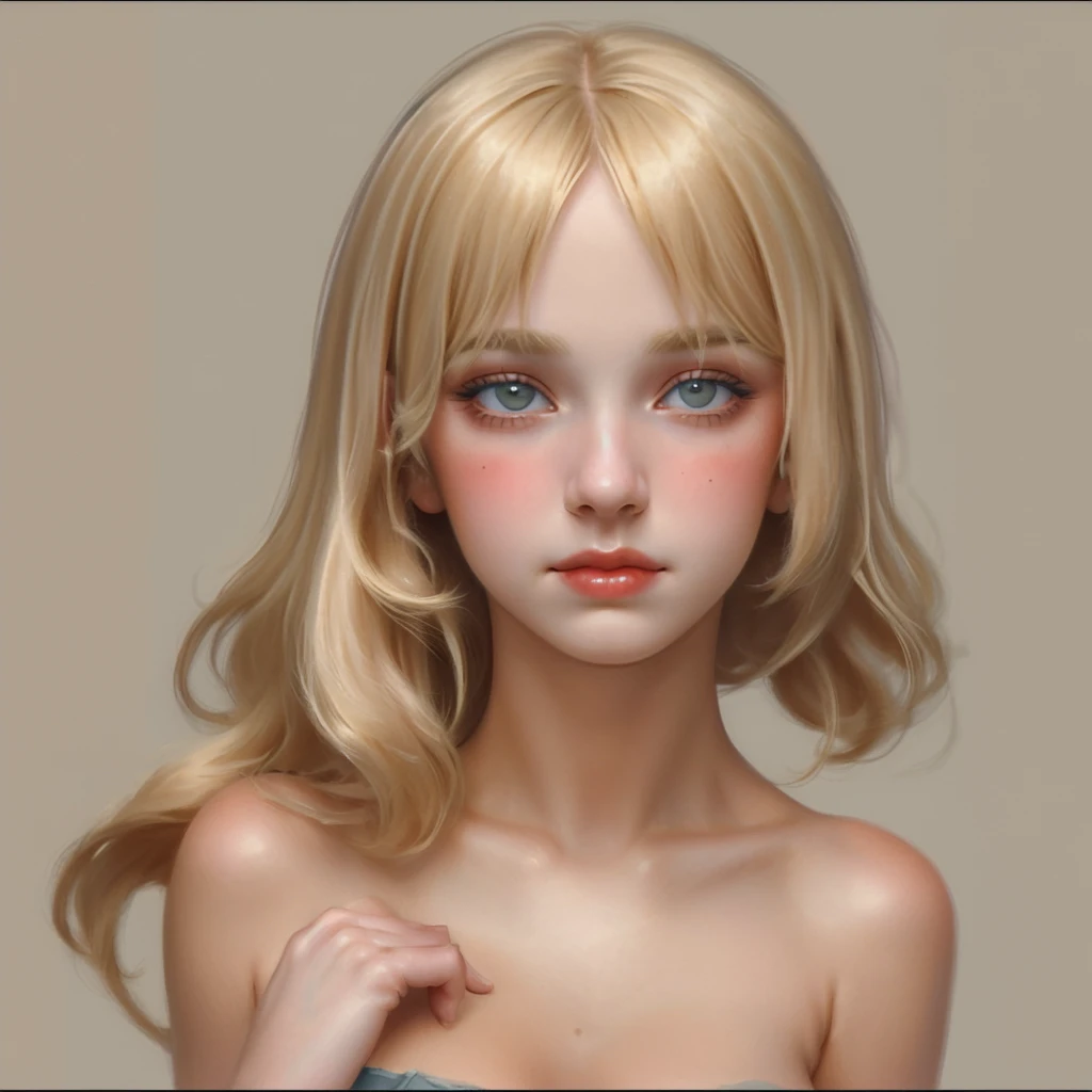1920s American blonde woman, upper body and head, picture, portrait