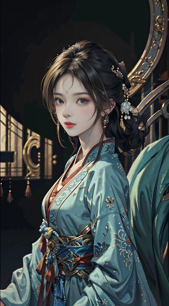 original，（Awareness-raising：1.1），（highest quality），（masterpiece：1.1），（Highly detailed CG Unity 8k wallpaper），（color：1.2），welcome，bust，Ancient costume，highest quality，Very Exquisite Jewelry，landscape，Rios|purely，Hanfu，Understated luxury has meaning