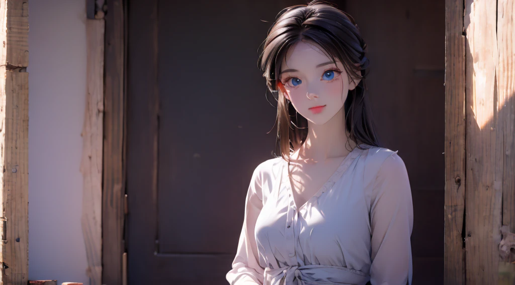 1 girl, medium light black hair, light blue eyes, wearing Sexy outfit , city , Sexy , high res, ultrasharp, 8K, masterpiece, Looking from the front 18+