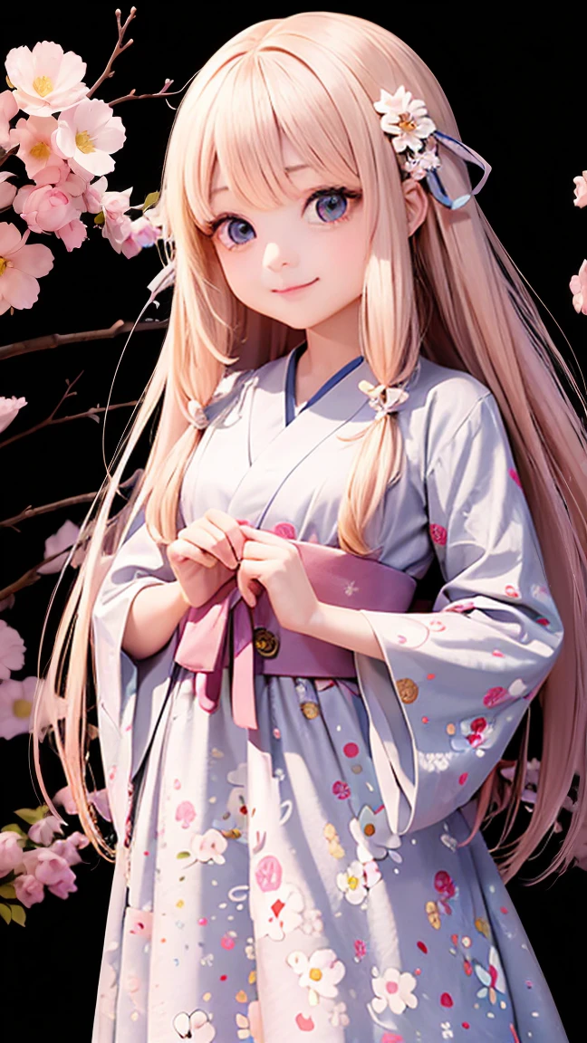 kawaii girl japan,cute to see,Beautiful smile,anime,4k,Flower Background,long hair,Big eyes, ,white balance,k hd，hyper HD，32K,Beautiful makeup,transparent eyes,High definition line,stransparent eyes