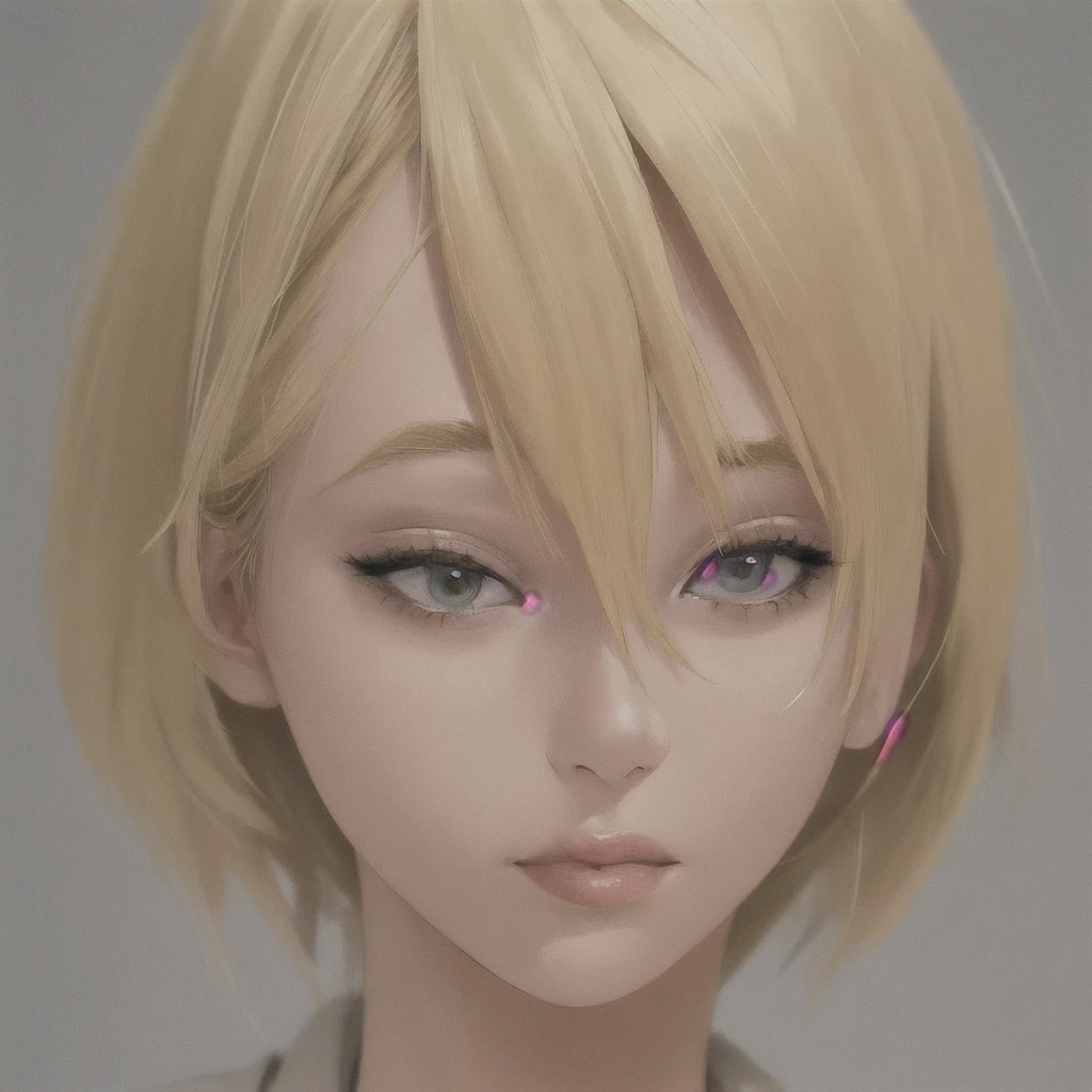 blonde woman, upper body and head, picture, portrait