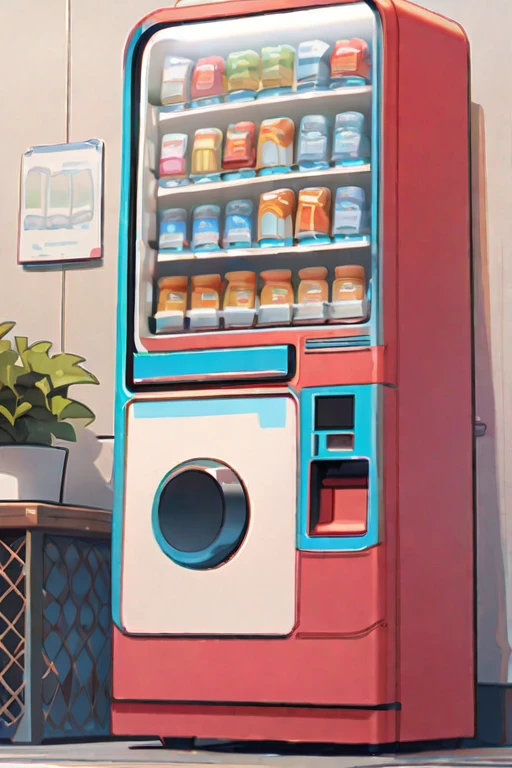 ((Best quality)), ((masterpiece)), (detailed), The vending machine