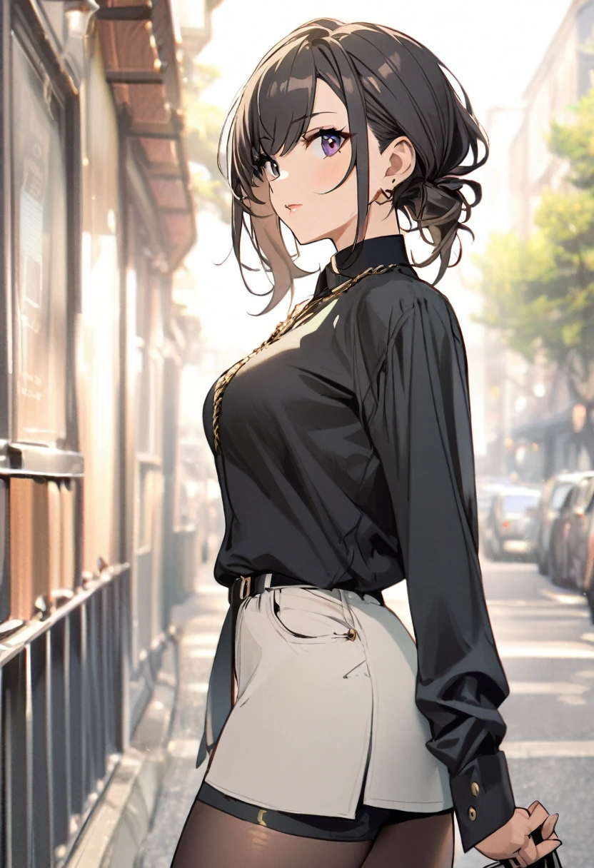 1 girl, stylish