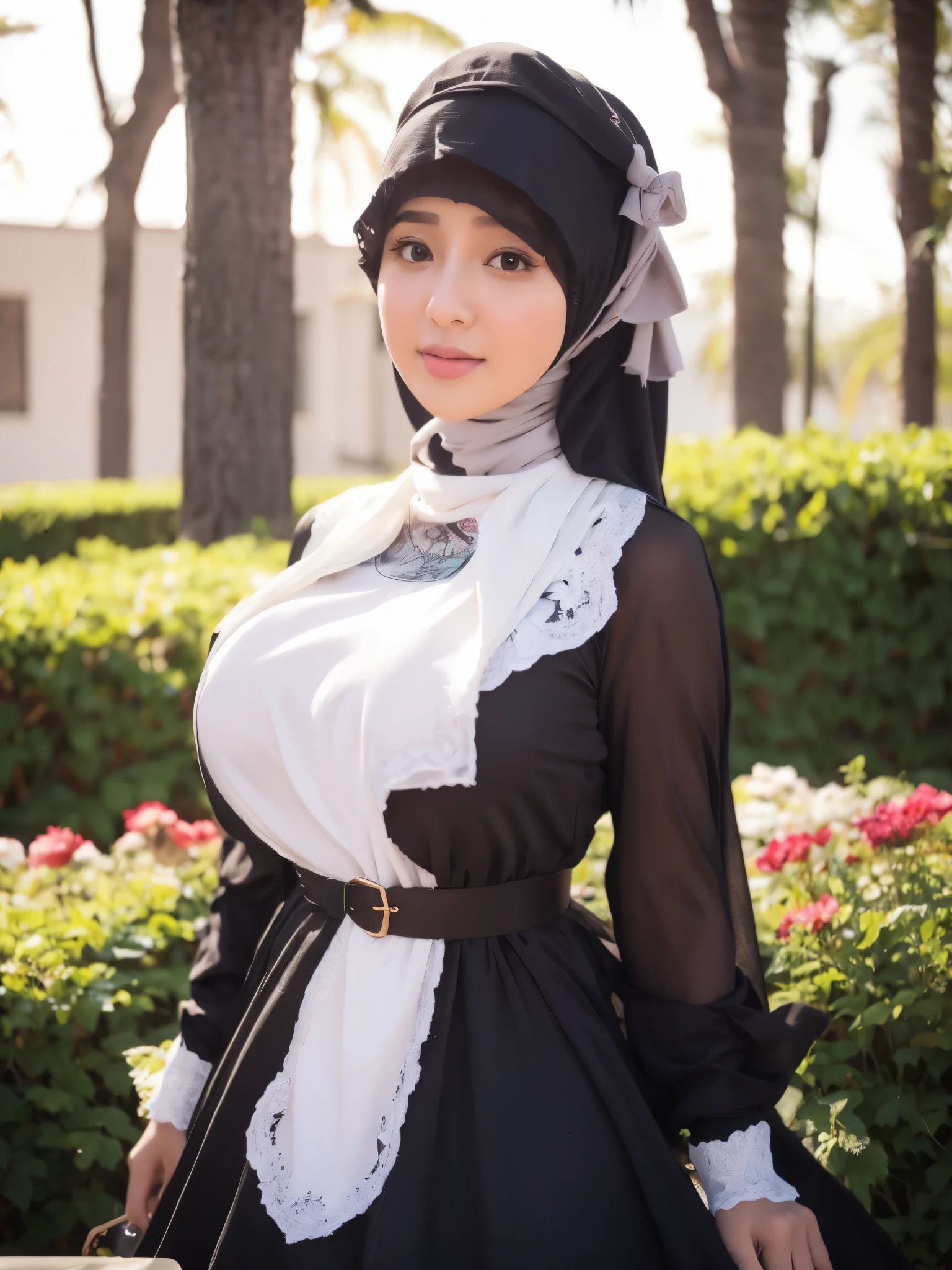 Hijab big breast realistic