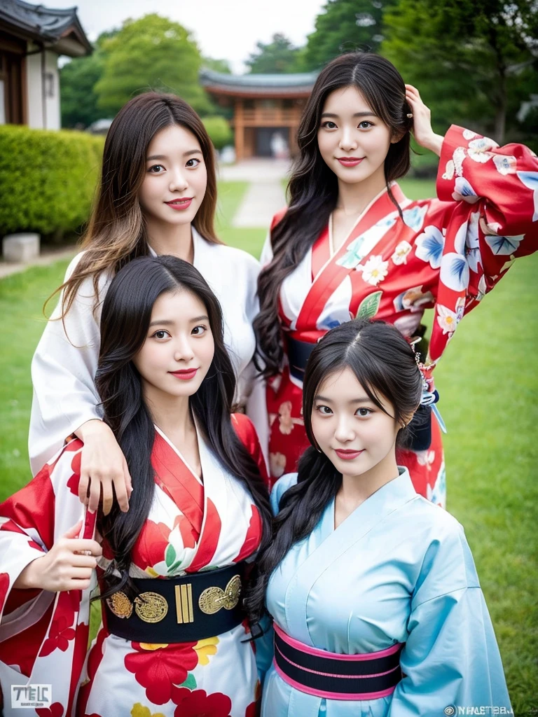 (Super cute Korean gal high school girls duo taking photos side by side 1.2)(grin,Smile)(Beautiful Sweat:1.1)(16k, RAW Photos, highest quality, masterpiece: 1.2),(Mr.々Beautiful black hair with a simple hairstyle:1.2) Super detailed, Super Resolution, (Genuine, Genuine photos: 1.37), Portraiture, High-resolution RAW color photos, Professional photos, Very detailed, 8k wallpaper, Very detailed CG Unity 8k wallpaper, Very detailed beautiful girls, Very detailed faces, ((whole body)), beautiful woman, Huge breasts,(huge boobs:1.1) (Big Boobs:1.1),high school girl, Korean Girls,(K-POP Female Idols), (Idol-class beauty)(Beautiful high school girl:1.1)(屋台がいっぱいあるshrineの夏祭り:1.2)(18-year-old)(Stylish kimono-style outfit:1.1)(Group photo:1.3)shrine,yukata,