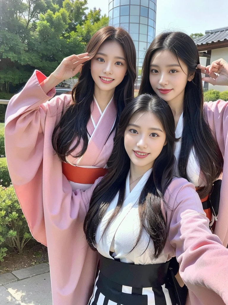 (Super cute Korean gal high school girls duo taking photos side by side 1.2)(grin,Smile)(Beautiful Sweat:1.1)(16k, RAW Photos, highest quality, masterpiece: 1.2),(Mr.々Beautiful black hair with a simple hairstyle:1.2) Super detailed, Super Resolution, (Genuine, Genuine photos: 1.37), Portraiture, High-resolution RAW color photos, Professional photos, Very detailed, 8k wallpaper, Very detailed CG Unity 8k wallpaper, Very detailed beautiful girls, Very detailed faces, ((whole body)), beautiful woman, Huge breasts,(huge boobs:1.1) (Big Boobs:1.1),high school girl, Korean Girls,(K-POP Female Idols), (Idol-class beauty)(Beautiful high school girl:1.1)(屋台がいっぱいあるshrineの夏祭り:1.2)(18-year-old)(Stylish kimono-style outfit:1.1)(Group photo:1.3)shrine,yukata,