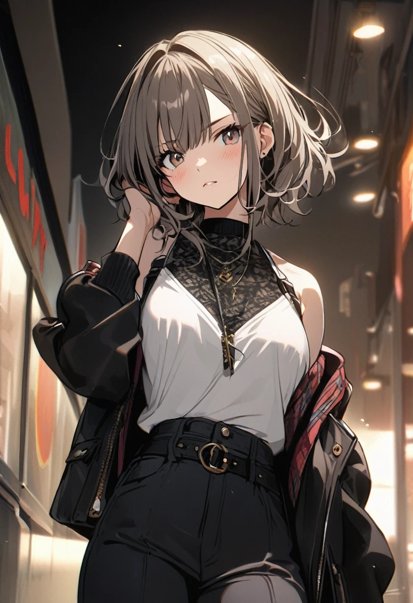 1 girl, stylish