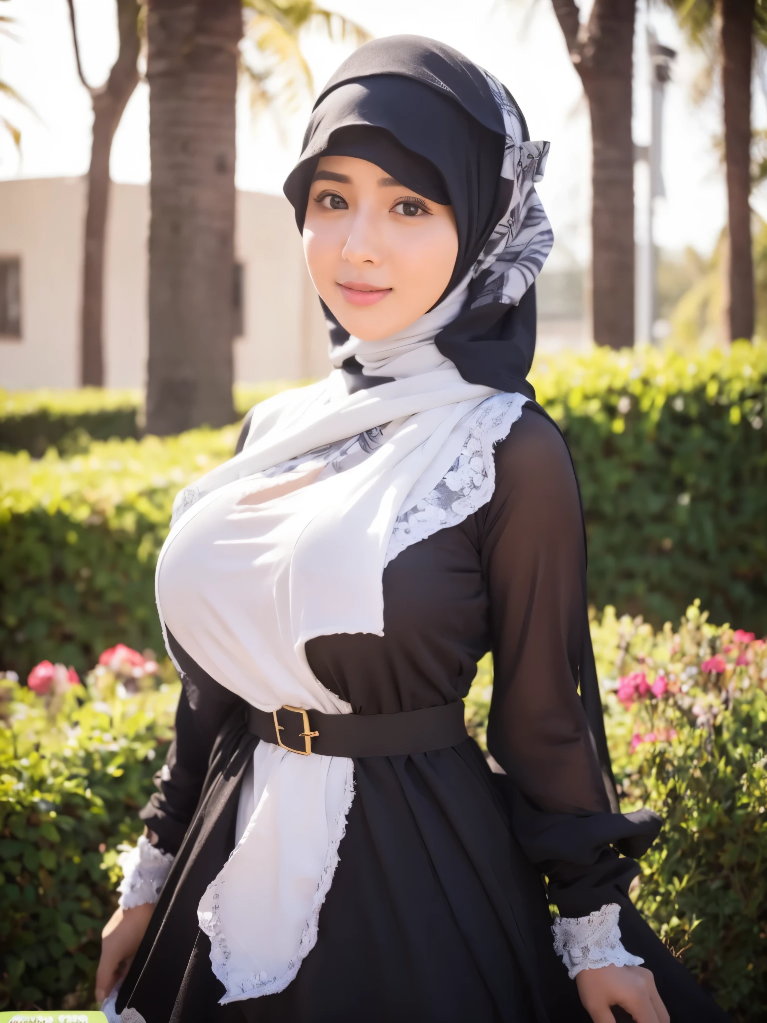 Hijab big breast realistic