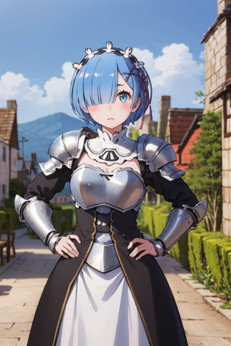 Fantasy RPG character, 26-year-old woman, warrior, swordsman, long sword, silver armor, big shield, bob hair, ((anime)), ((best qualtiy, 8K, tmasterpiece:1.3)), Focus:1.2, perfect figure beautiful woman:1.4, 1woman, cowboy shot, look at viewer, eyes facing the camera, incredibly absurd, beautiful and cute woman, showcasing top-quality craftsmanship, cute, neat,pretty
