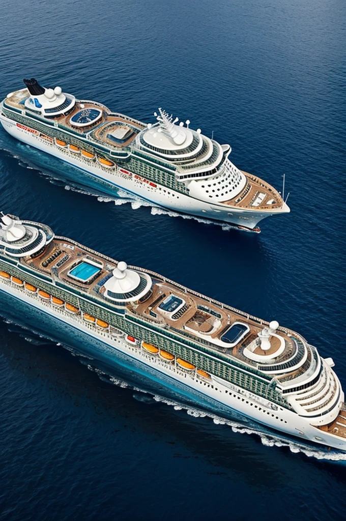 A cruise ship sinking