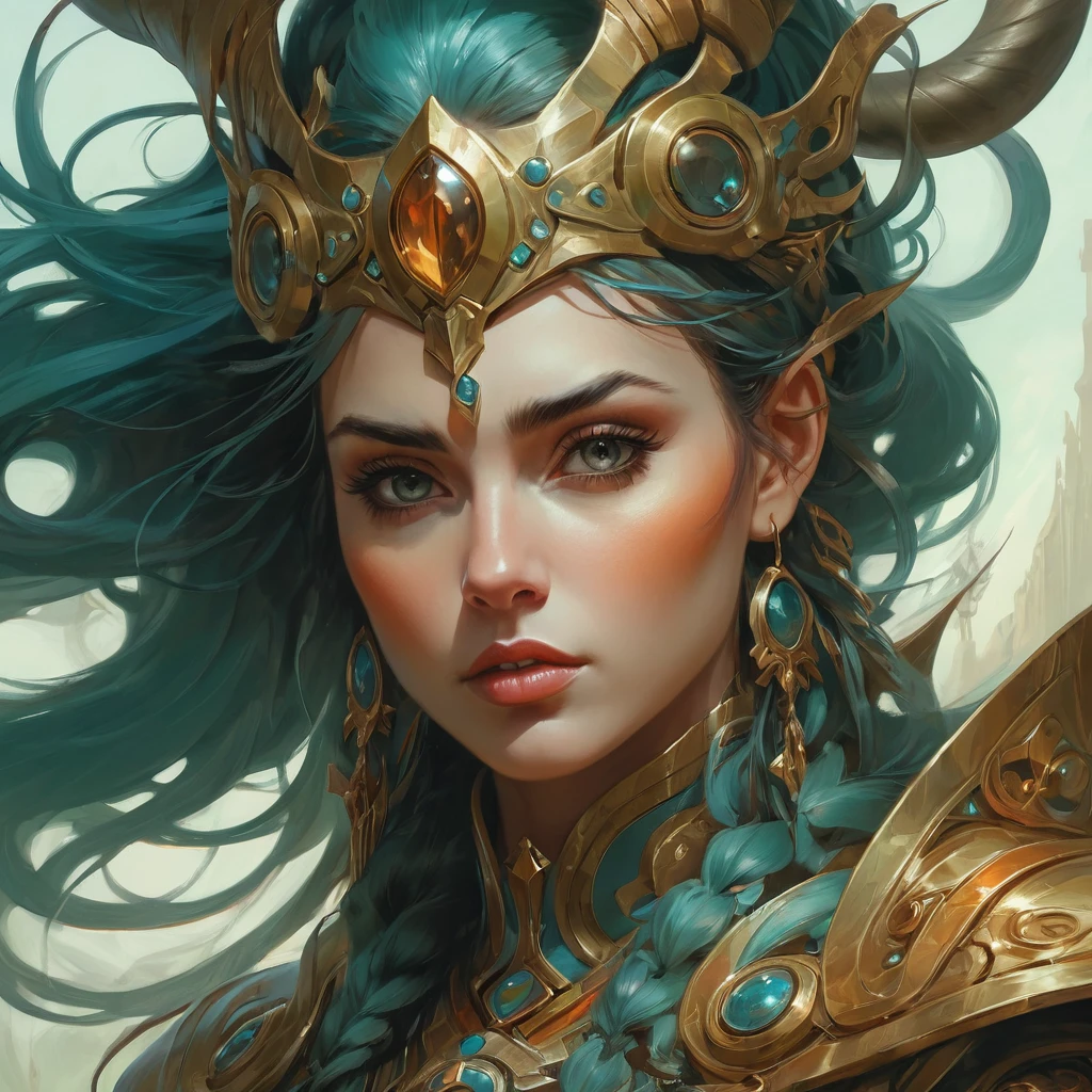 close, (face), Upper Body, Peter Mohrbacher and Gerald Blom,  highest quality, masterpiece, so beautiful, Perfect composition, Intricate details, Super detailed
