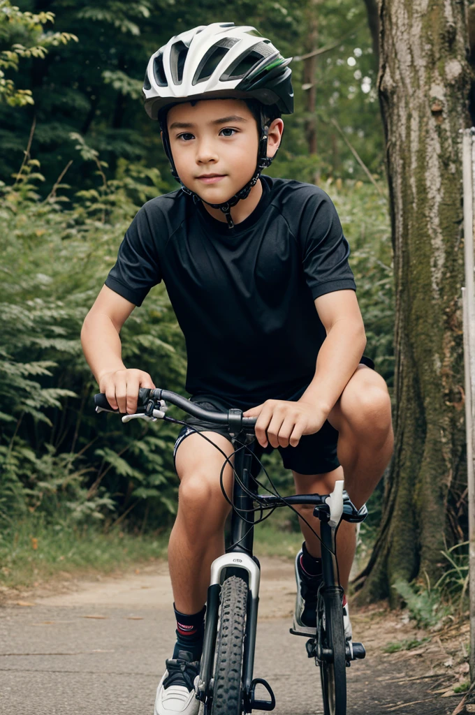 Boy on bike