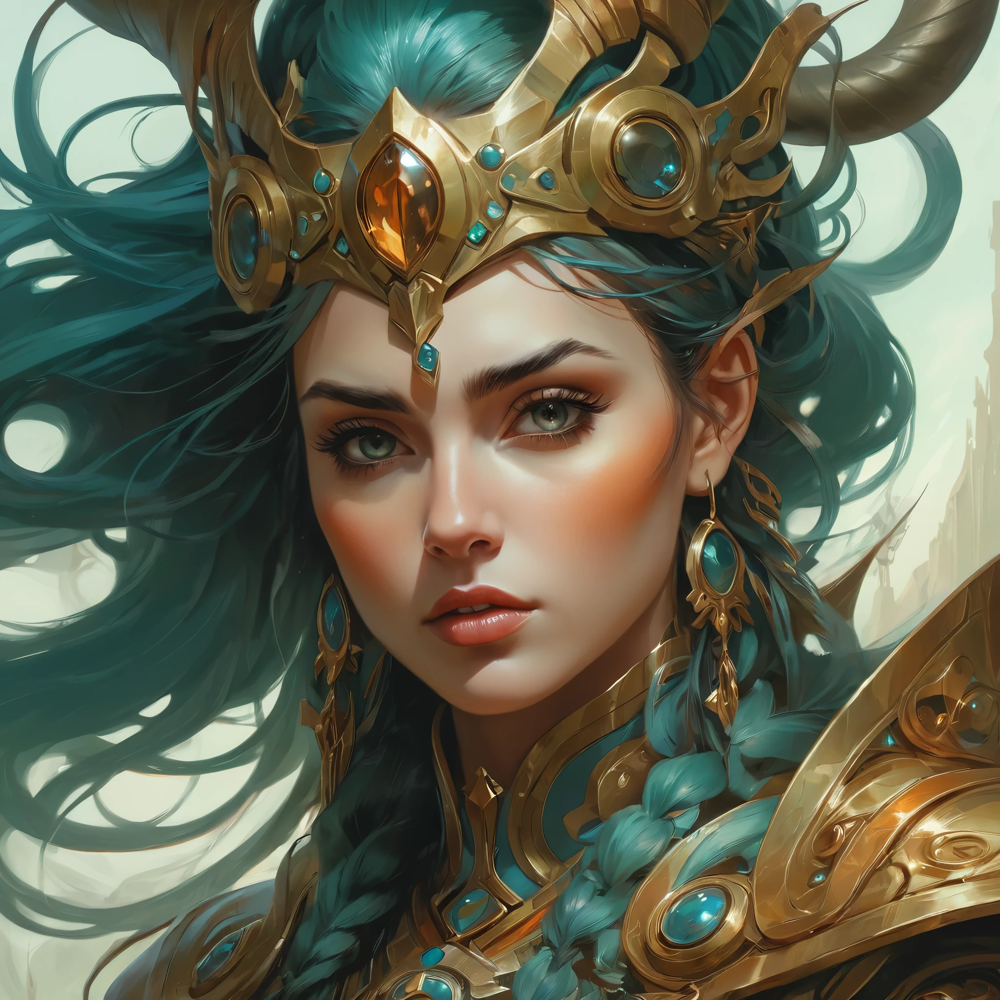 close, (face), Upper Body, Peter Mohrbacher and Gerald Blom, highest quality, masterpiece, so beautiful, Perfect composition, Intricate details, Super detailed