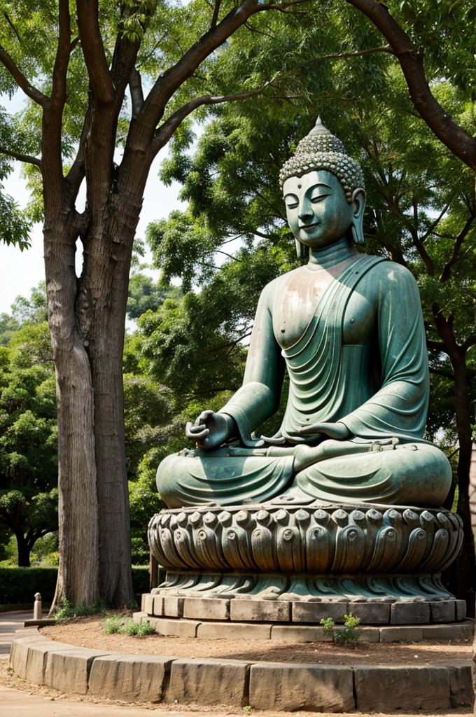 Buddha and tree