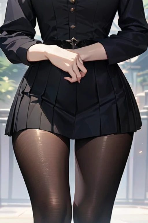((Best quality)), ((masterpiece)), (detailed), girl in black tights