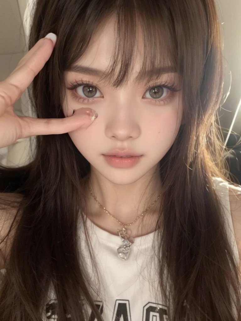 A close up of a girl with good skin, high quality, Korean, ulzzang girl, korean look, blackpink, kim jennie, Lisa, Blackpink jennie
