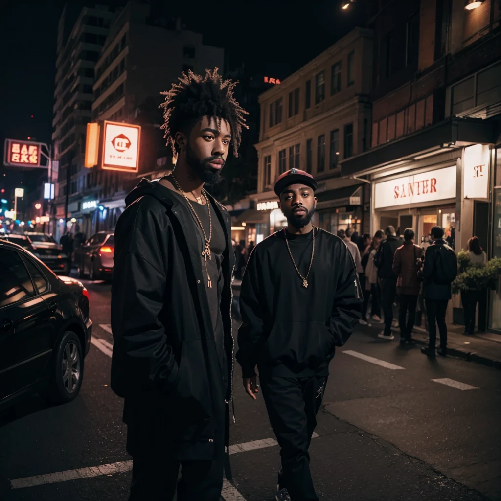 dark and street themed, written "sonder", Brent Faiyaz,