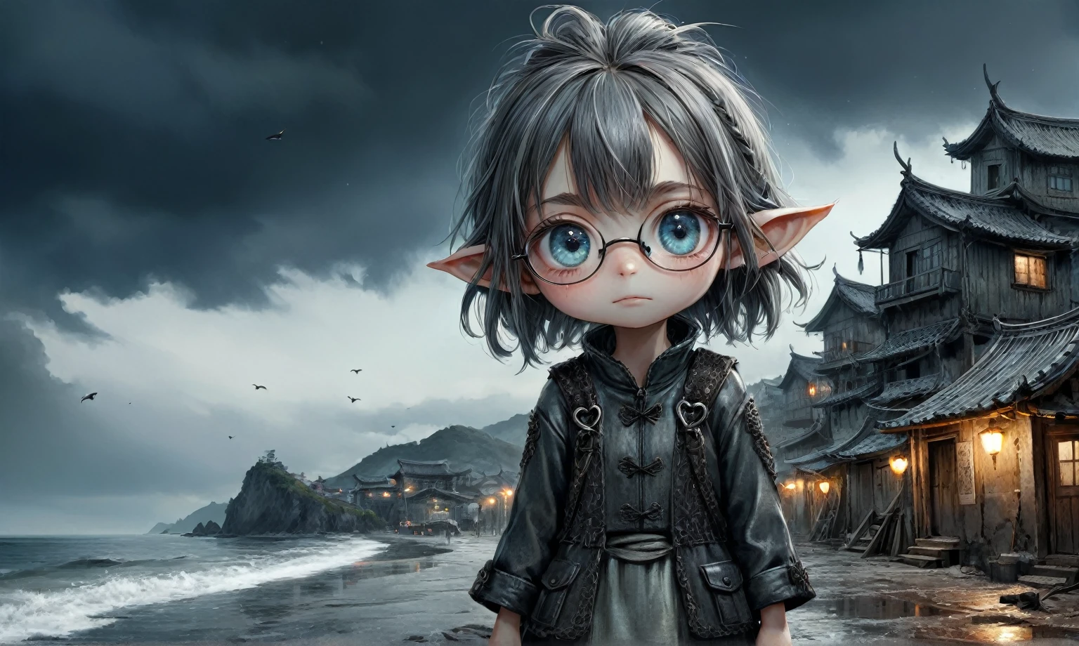 someone wrote a notepad with a heart on it and a pair of glasses, notebook, large)}], cutie, [ forgetful ], fanart, special, doodle, [ realistic photo ]!!, [ [ hyperrealistic ] ], cute, on a notebook page, colored, wallpaper”, beautiful image, you're something special, childhood memory, beutiful, header text”,eyes extremely detailed,intricate details eyes,eyes extremely detailed, high detailed eyes,16k resolution, eyes anatomically correct,Ultra HD,HDR,hyper realism, hyper detailed,extremely Realism,Ultra Detailed,body logically correct,Extremely detailed,High contrast,Masterpiece,Realism,Ultra Detailed, intricate details,realistic humid leather, cinematic style,irina yermolova,high contrast,hdr,extremely detailed, [deep night landscape],masterpiece,intricate details,faded,eyes extremely detailed,Silverclaw,view from height,full-body-shot,High contrast,Masterpiece,Realistic,Ultra Detailed,intricate details,realistic humid skin,extremly intricate,realism,photorealism, cinematic style,irina yermolova,HDR,((Wangechi Quality)),extremely detailed, [night landscape],masterpiece,intricate details,faded,eyes extremely detailed, high detailed eyes,16k resolution,RAW, Nikon Z9,chinese orc's village of fishers on seaside,authentic,full body length,Labradorite babygirl,native italian troll ,pretty face,eyebrow up,full body shot,ominous landscape,glate gray atmosphere,by art Simon Stalenhag,Nicola Samori,(((Wangechi Mutu))),prime colors,urban,extremely detailed,masterpiece,intricate details,faded,eyes extremely detailed, high detailed eyes,4k resolution,RAW, Nikon Z9