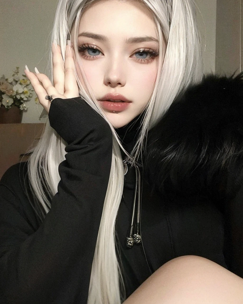 Hermosa piel detallada, cuerpo detallado, hermoso cabello detallado