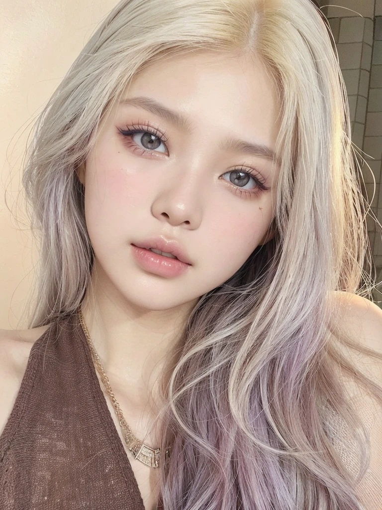 A close up of a girl with good skin, high quality, Korean, ulzzang girl, korean look, blackpink, kim jennie, Lisa, Blackpink jennie
