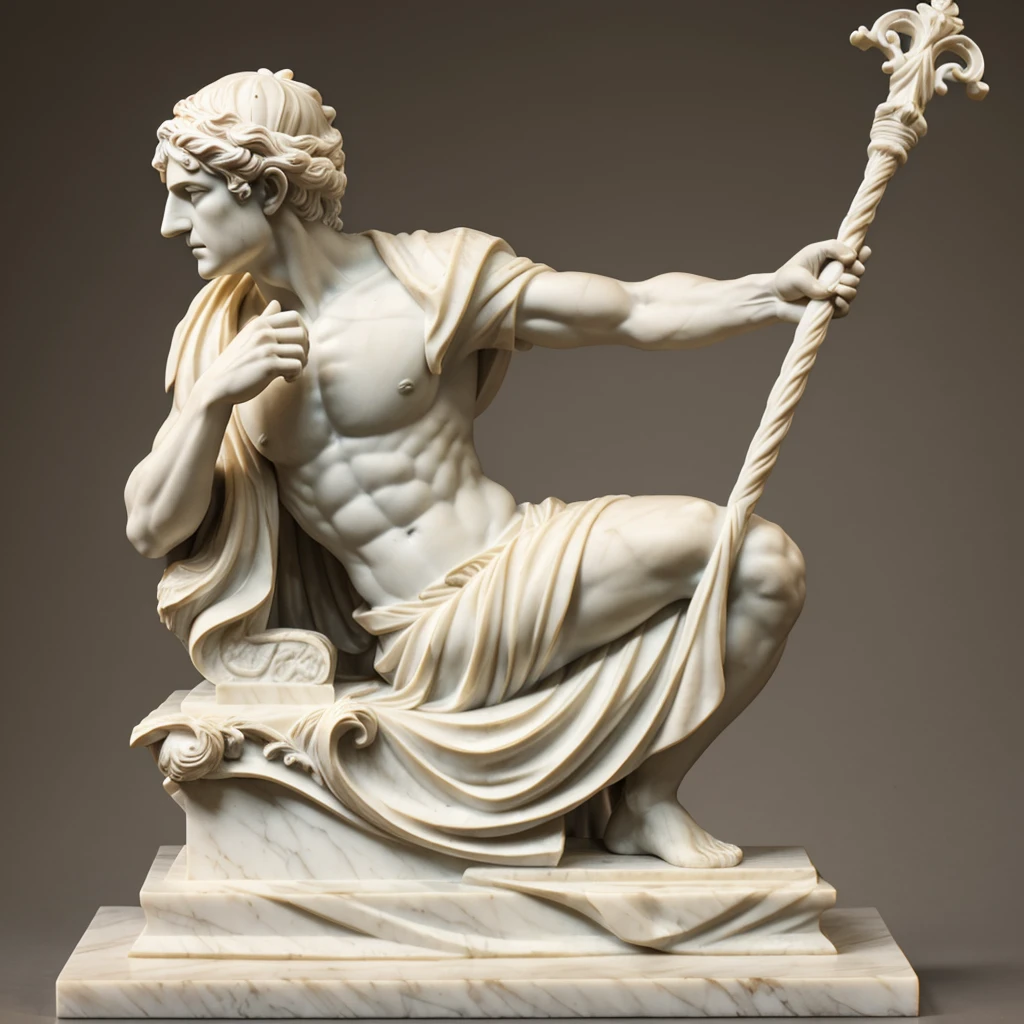 a black and white photo of a gothic style statue of the rapper male Drake' holding a microphone rap pose with impeccable quality having a good time. realistic 8k bernini sculpture, porcelain holly-herndon statue, ancient gothic sculpture, classical sculpture, sculpture of Drake, sculpture, cgi clay sculpture, classical marble sculpture, classic sculpture, a marble sculpture, carved marble statue, classical statue, 3 d sculpture of carving marble, classic greek art, he should be posed in confidence.