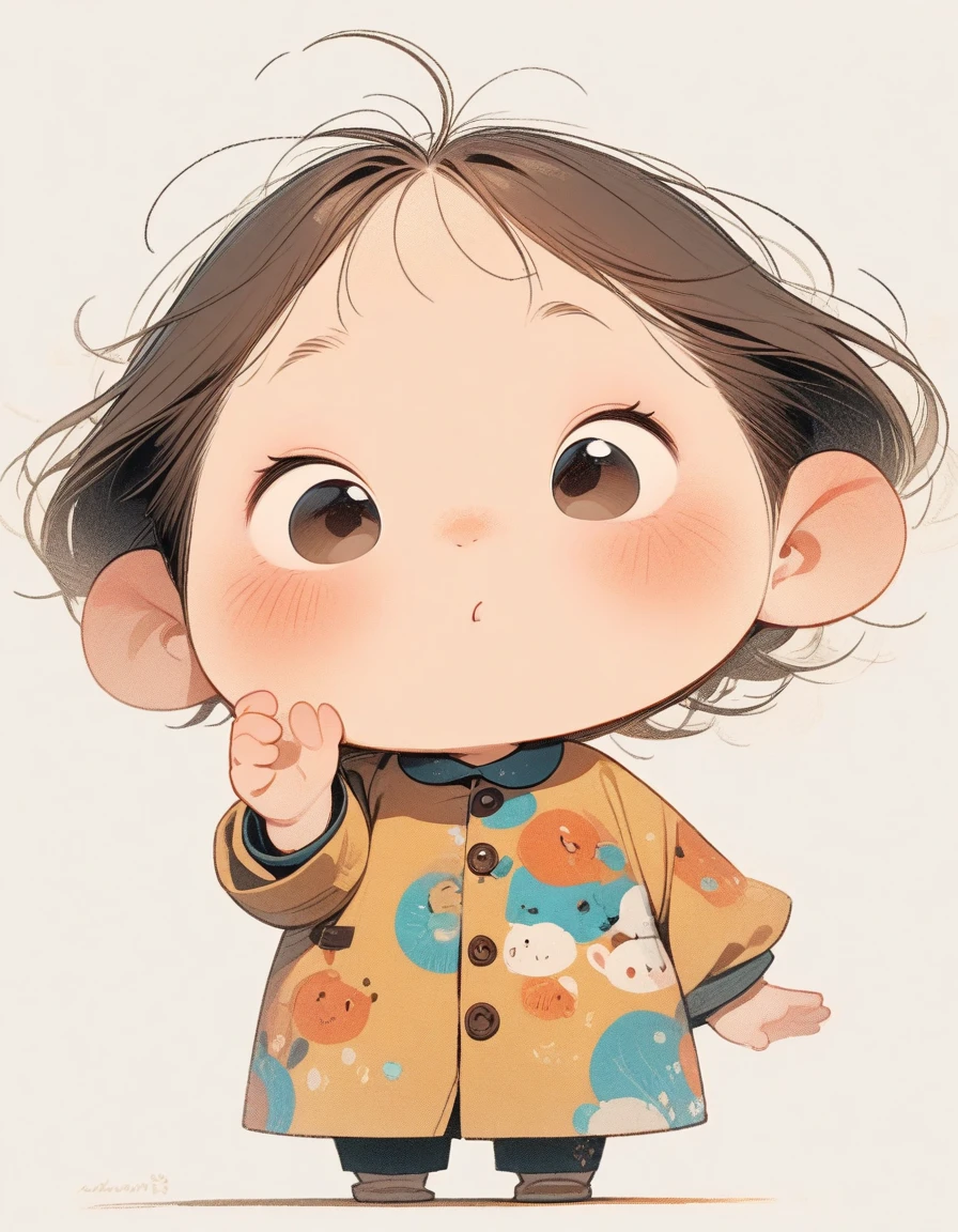 chibi style,Lovely,masterpiece, best quality, 8K, Clear focus,,Clean background