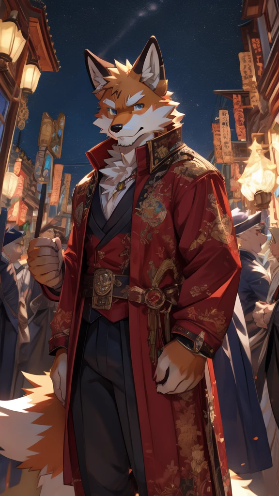 Anime fox male muscular