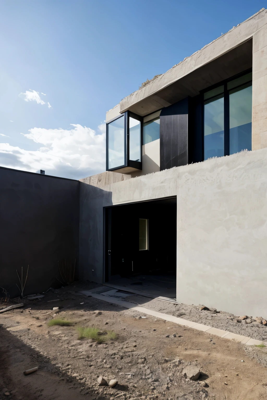 a house designed to face an apocalyptic future reinforced with security

