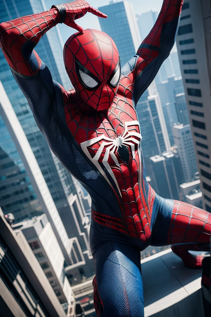 Spiderman photo in front