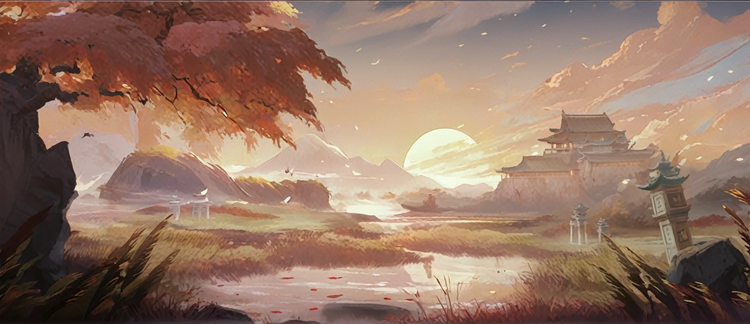 (Best image quality,4k,8K,high resolution,masterpiece:1.2),Extremely detailed,(lifelike,lifelike,lifelike:1.37),Chinese Courtyard Scene,Journey to the West theme song,close to camera,Screen-centric,A fusion of warm and cool colors,